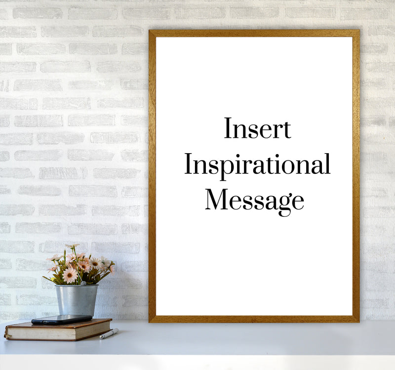 Insert message Quote Art Print by Proper Job Studio A1 Print Only