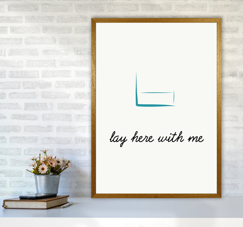 Lay here Quote Art Print by Proper Job Studio A1 Print Only