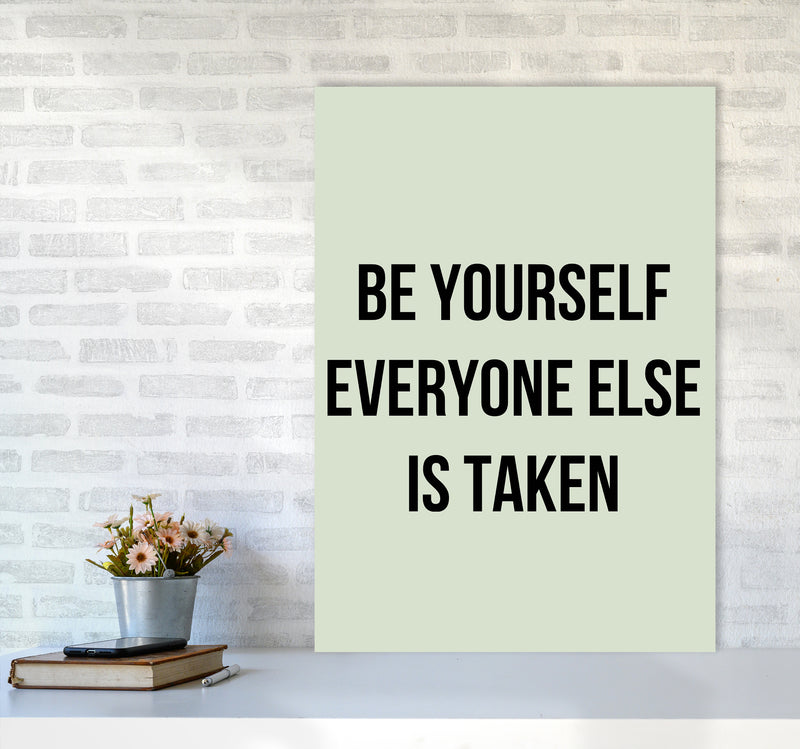 Be yourself Quote Art Print by Proper Job Studio A1 Black Frame