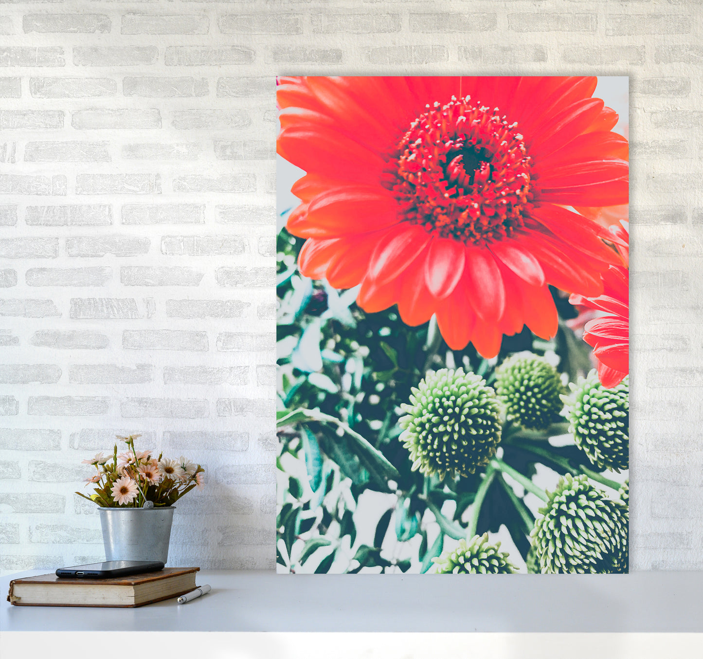 Gerbera Photography Art Print by Proper Job Studio A1 Black Frame