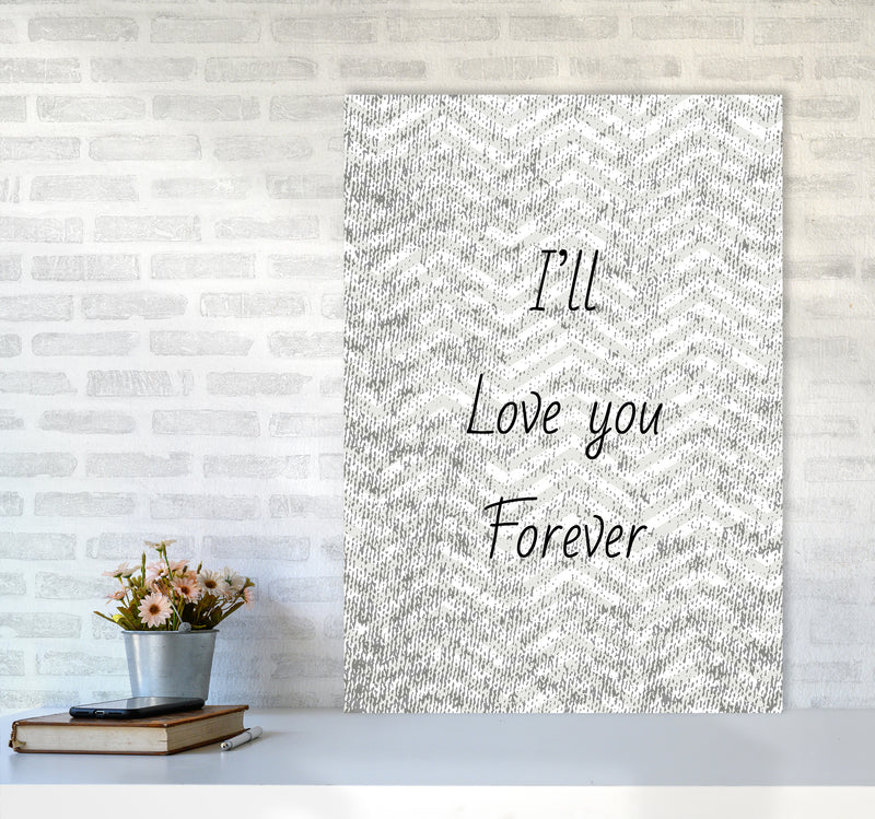 Love forever Quote Art Print by Proper Job Studio A1 Black Frame