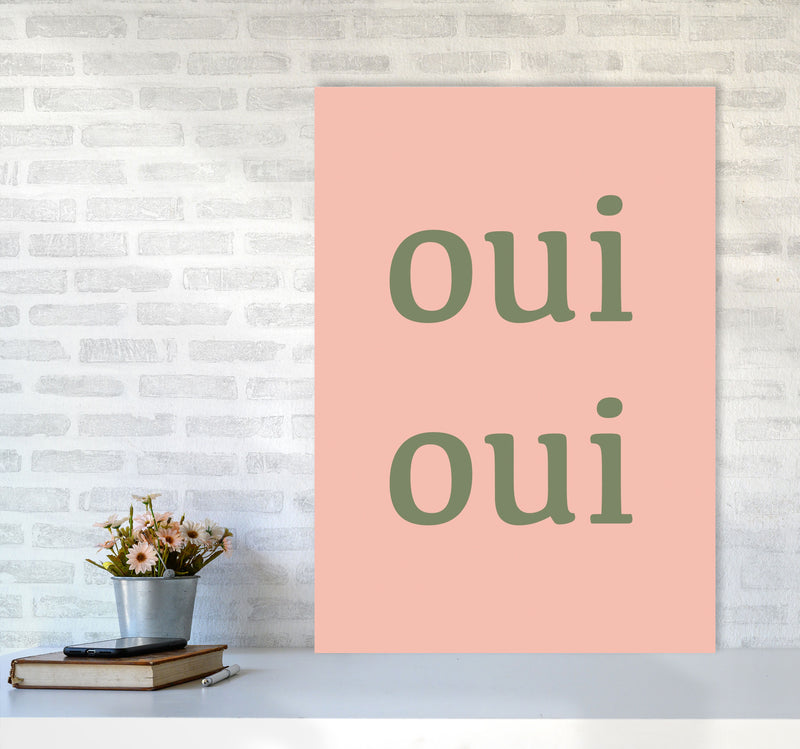 OUI OUI Art Print by Proper Job Studio A1 Black Frame