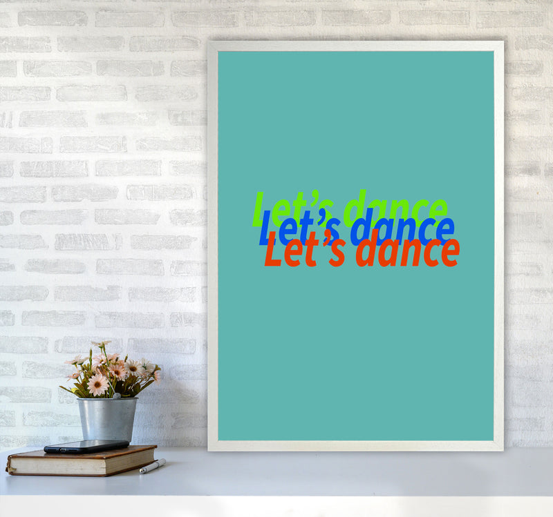 Let's Dance Art Print by Proper Job Studio A1 Oak Frame