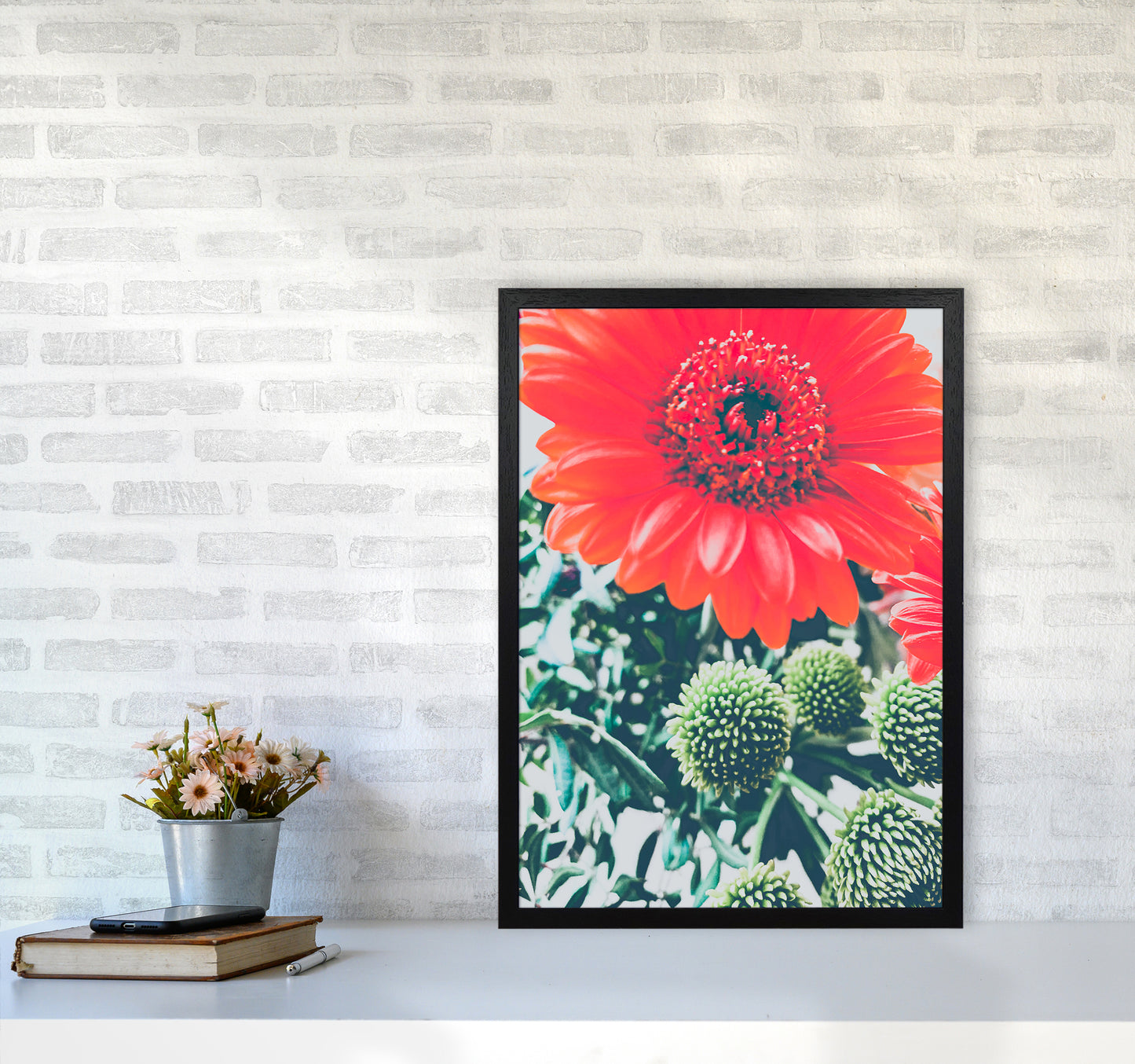 Gerbera Photography Art Print by Proper Job Studio A2 White Frame