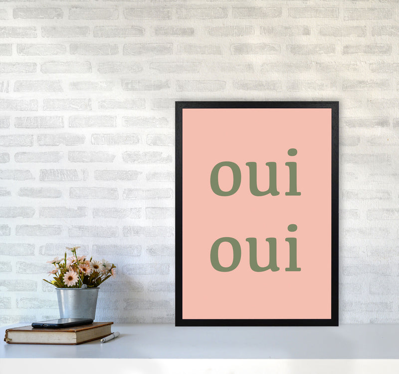 OUI OUI Art Print by Proper Job Studio A2 White Frame