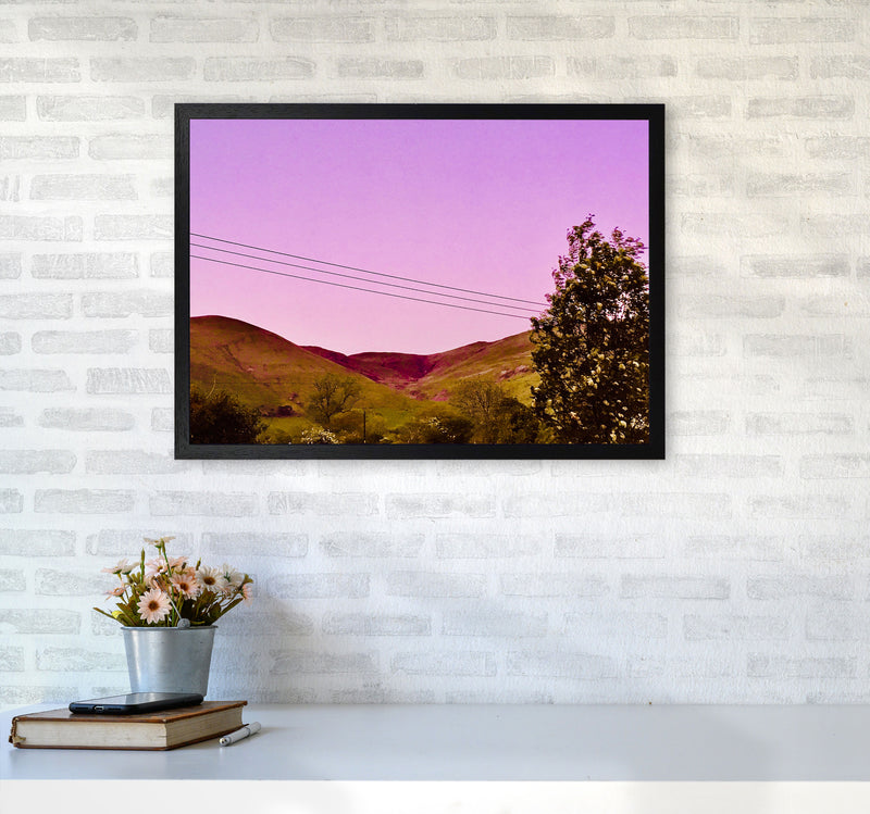Sunset over Snowdonia Art Print by Proper Job Studio A2 White Frame