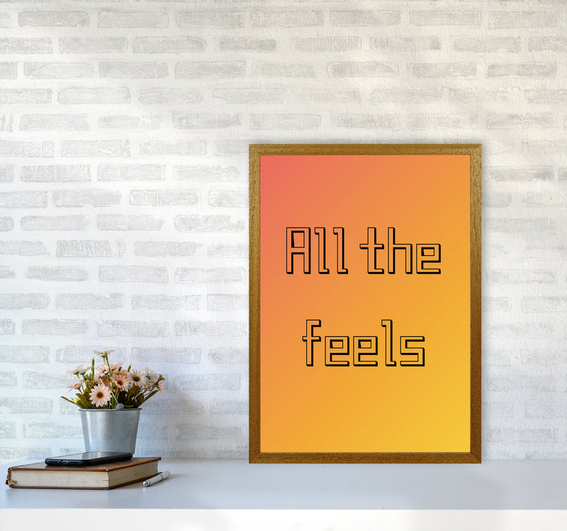 All the feels Quote Art Print by Proper Job Studio A2 Print Only