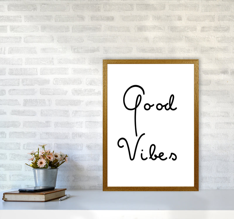 Good Vibes Quote Art Print by Proper Job Studio A2 Print Only