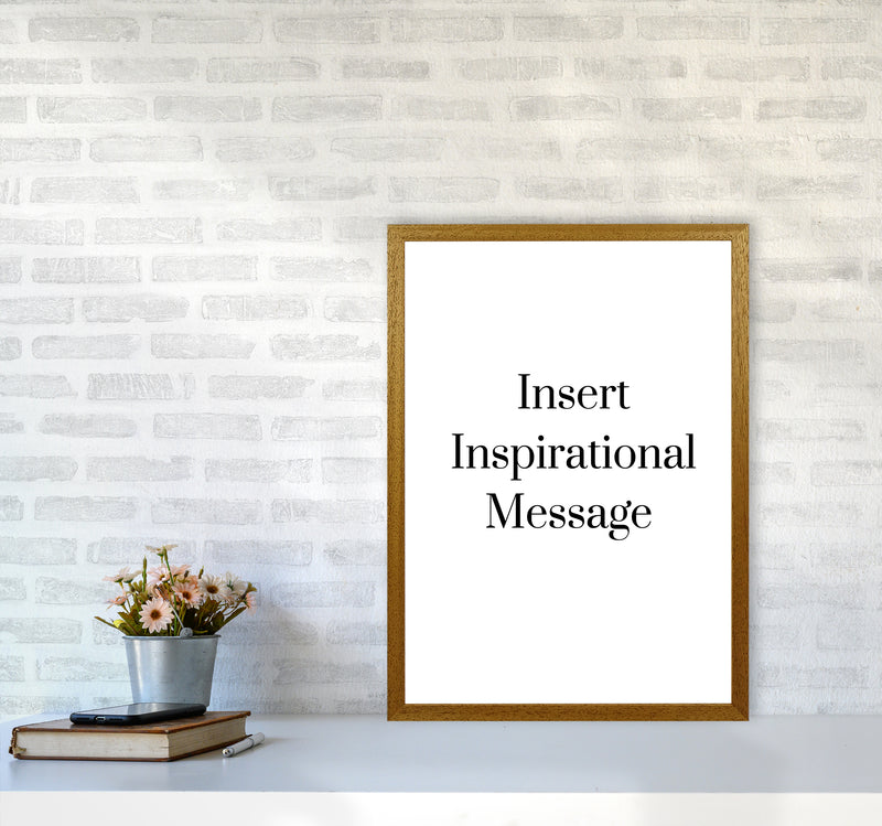 Insert message Quote Art Print by Proper Job Studio A2 Print Only