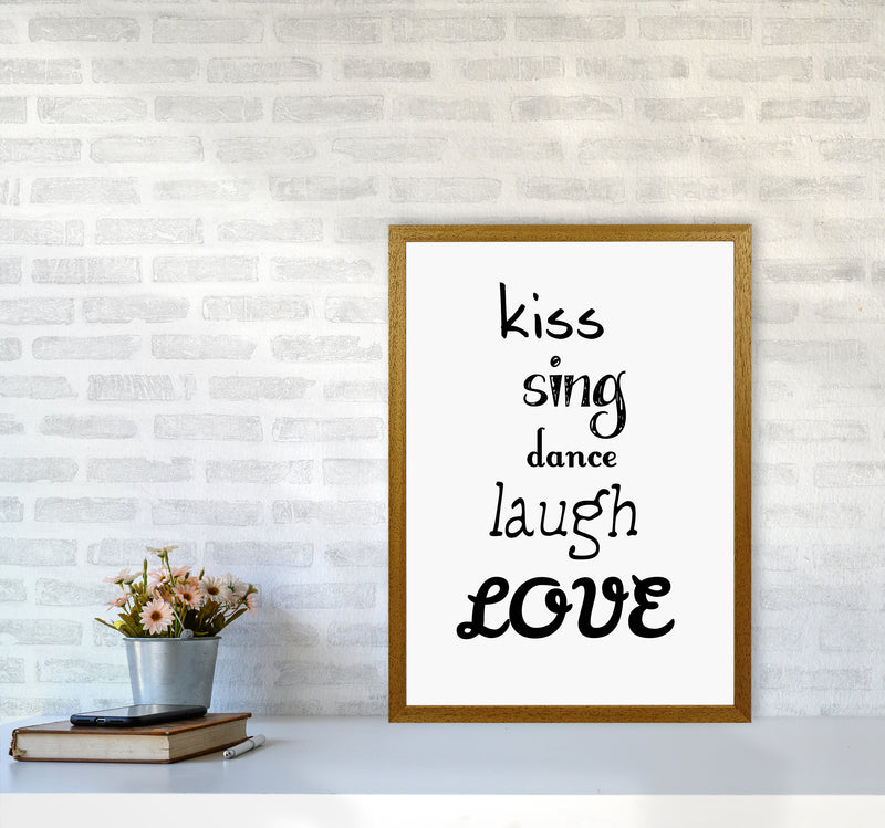 Kiss Quote Art Print by Proper Job Studio A2 Print Only