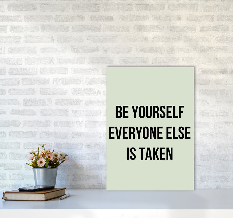 Be yourself Quote Art Print by Proper Job Studio A2 Black Frame