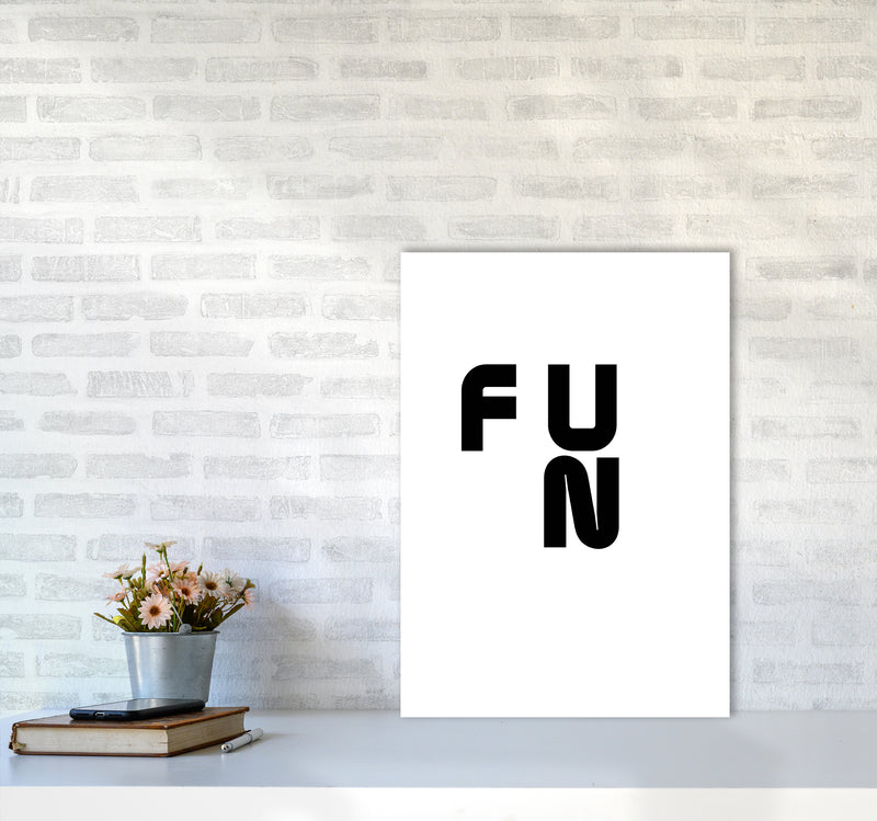 Fun Quote Art Print by Proper Job Studio A2 Black Frame