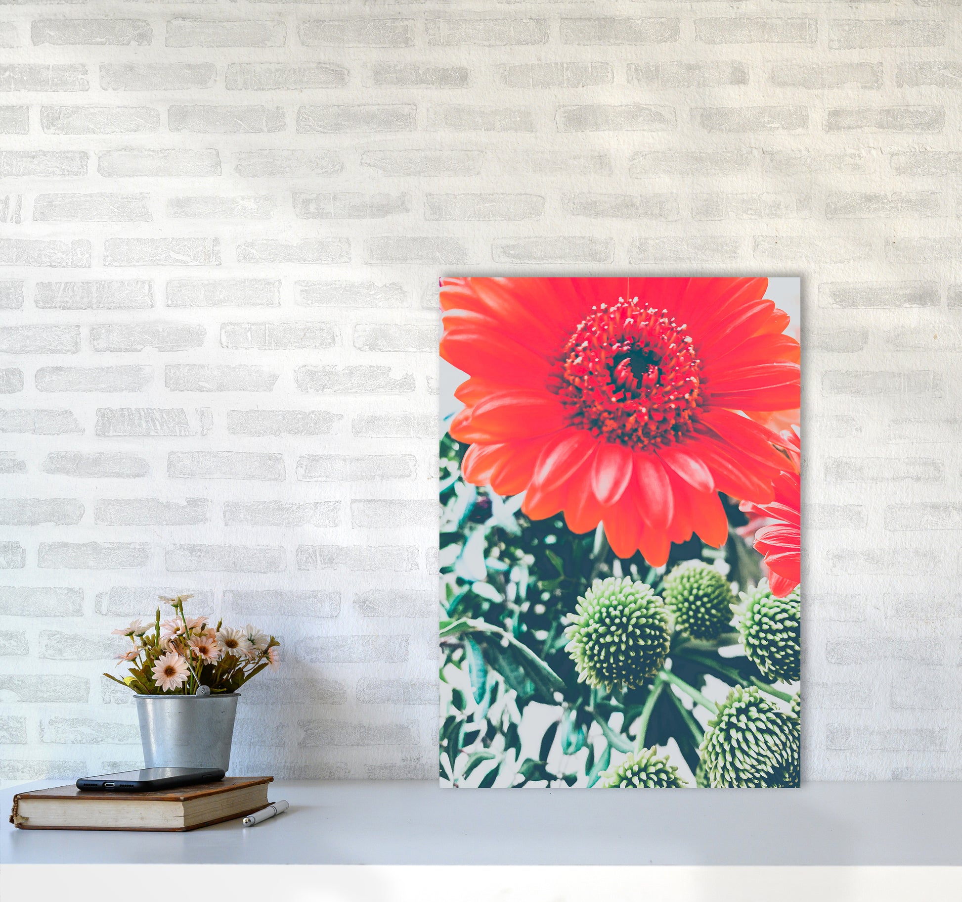 Gerbera Photography Art Print by Proper Job Studio A2 Black Frame