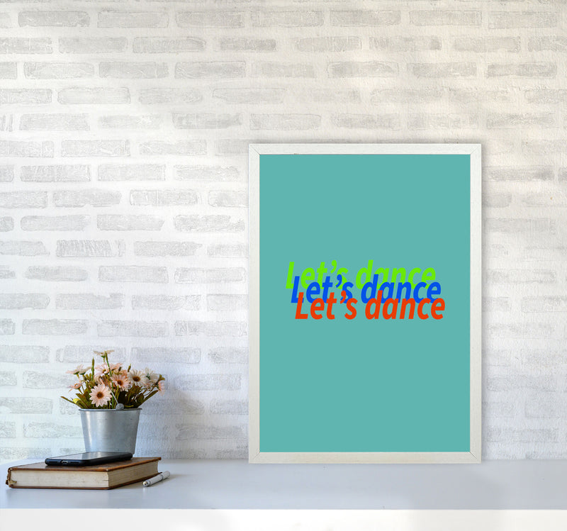 Let's Dance Art Print by Proper Job Studio A2 Oak Frame