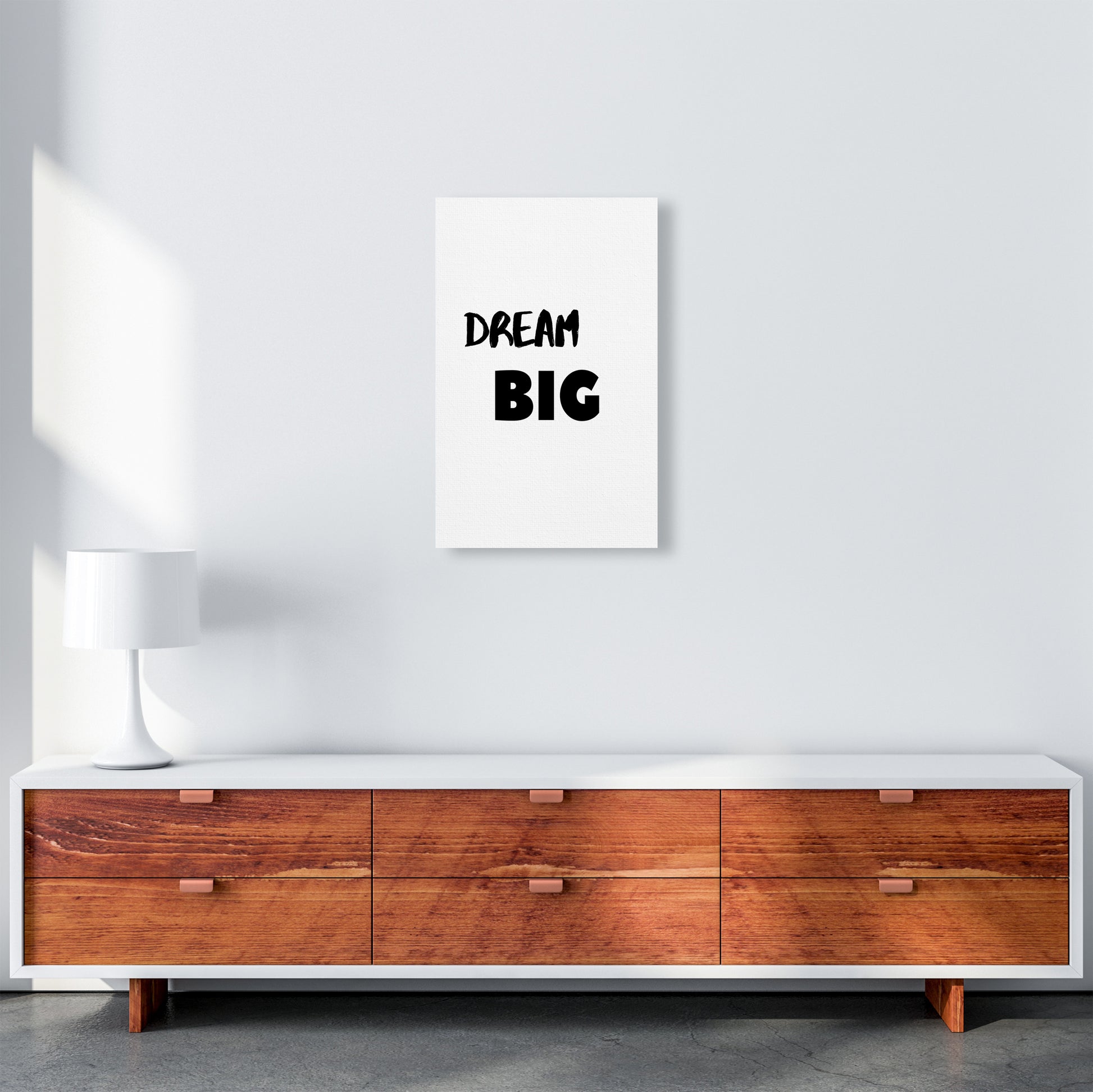 Dream big Quote Art Print by Proper Job Studio A3 Canvas