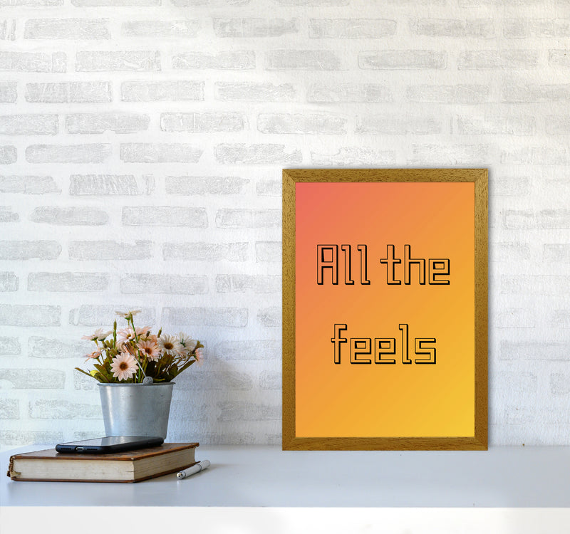 All the feels Quote Art Print by Proper Job Studio A3 Print Only