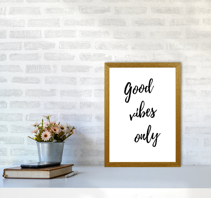 Good vibes only Quote Art Print by Proper Job Studio A3 Print Only