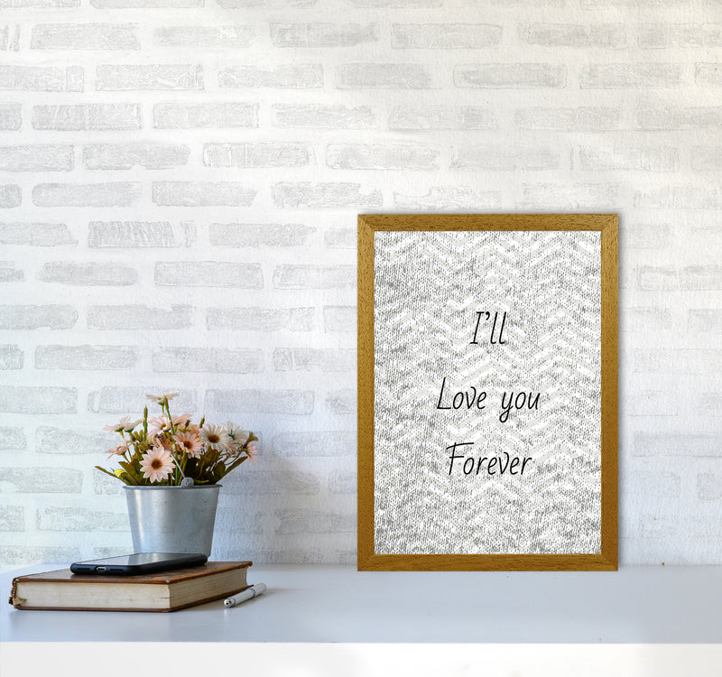 Love forever Quote Art Print by Proper Job Studio A3 Print Only