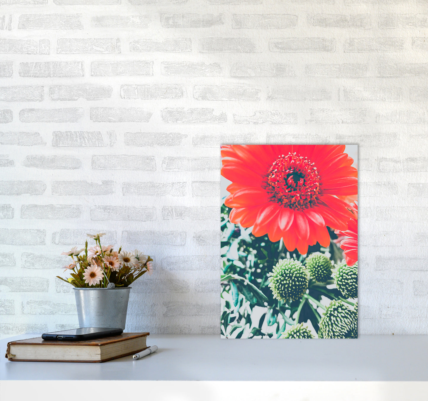 Gerbera Photography Art Print by Proper Job Studio A3 Black Frame