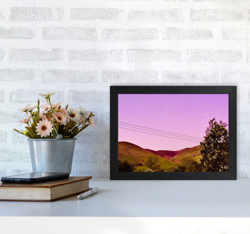 Sunset over Snowdonia Art Print by Proper Job Studio A4 White Frame