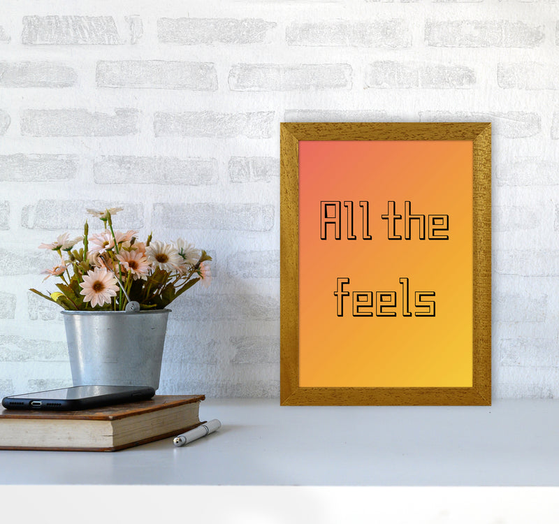 All the feels Quote Art Print by Proper Job Studio A4 Print Only