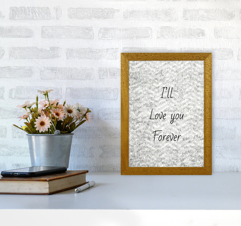 Love forever Quote Art Print by Proper Job Studio A4 Print Only