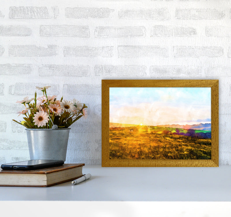 Dartmoor Sunset Art Print by Proper Job Studio A4 Print Only