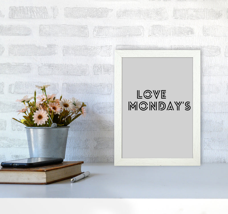 Love Monday's Quote Art Print by Proper Job Studio A4 Oak Frame
