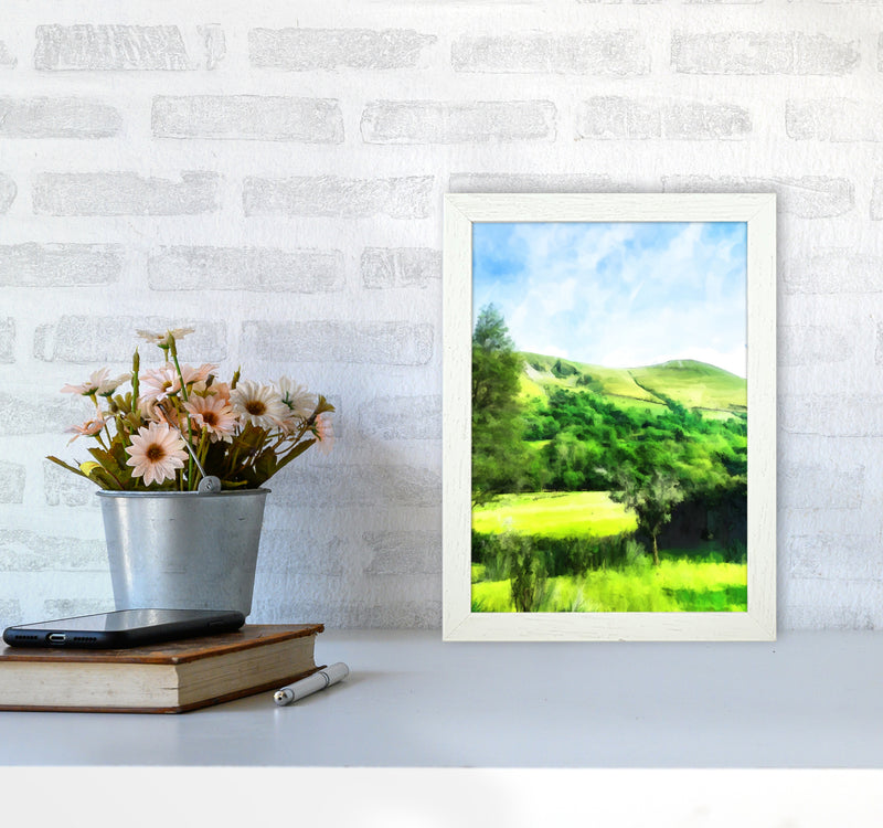 Snowdonia by Day Art Print by Proper Job Studio A4 Oak Frame