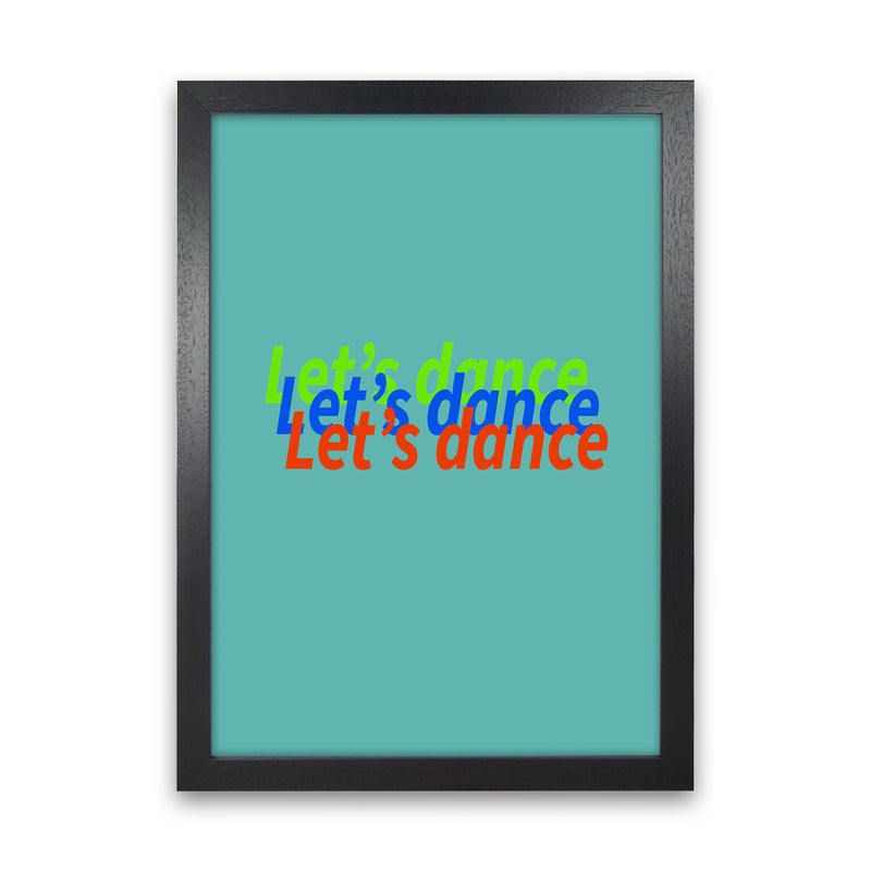 Let's Dance Art Print by Proper Job Studio Black Grain
