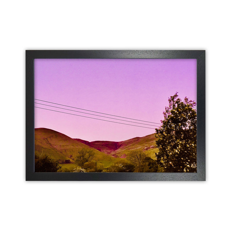 Sunset over Snowdonia Art Print by Proper Job Studio Black Grain