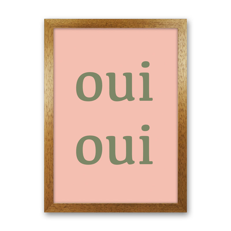 OUI OUI Art Print by Proper Job Studio Oak Grain