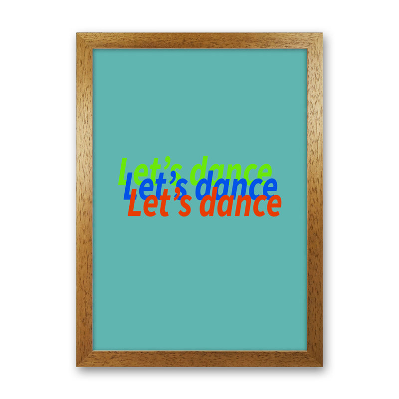 Let's Dance Art Print by Proper Job Studio Oak Grain