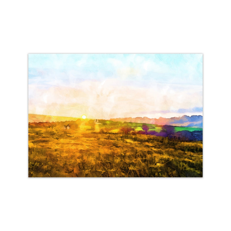 Dartmoor Sunset Art Print by Proper Job Studio Print Only