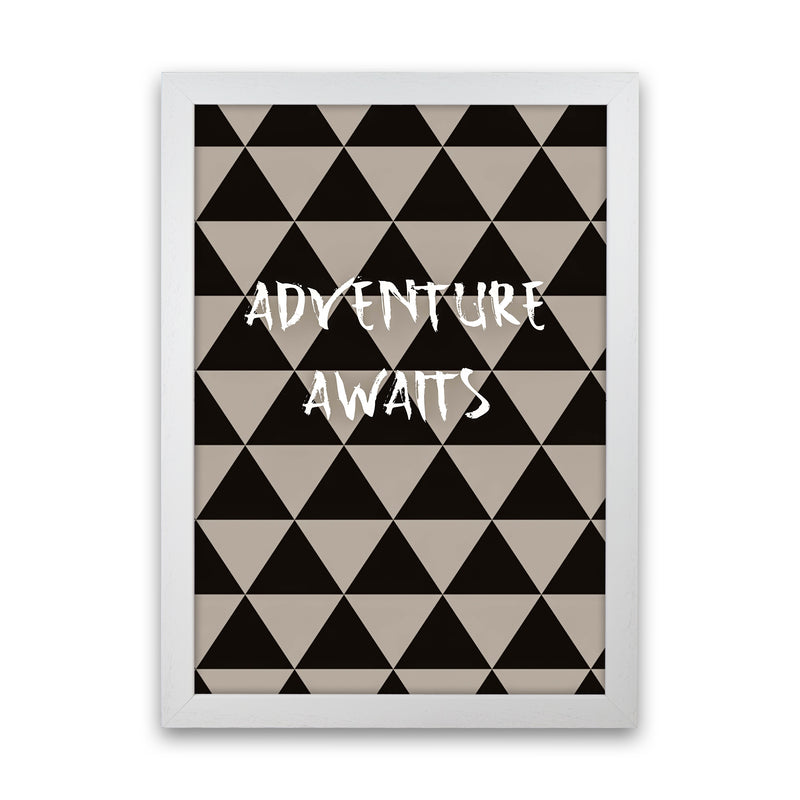 Adventure Quote Art Print by Proper Job Studio White Grain