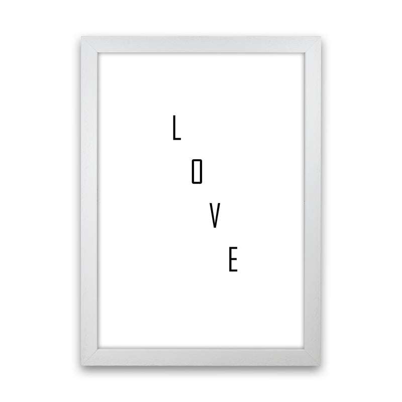 Love Quote Art Print by Proper Job Studio White Grain
