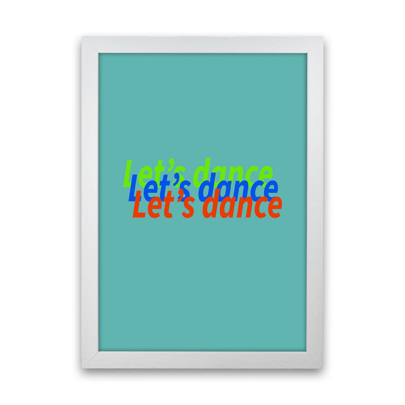 Let's Dance Art Print by Proper Job Studio White Grain