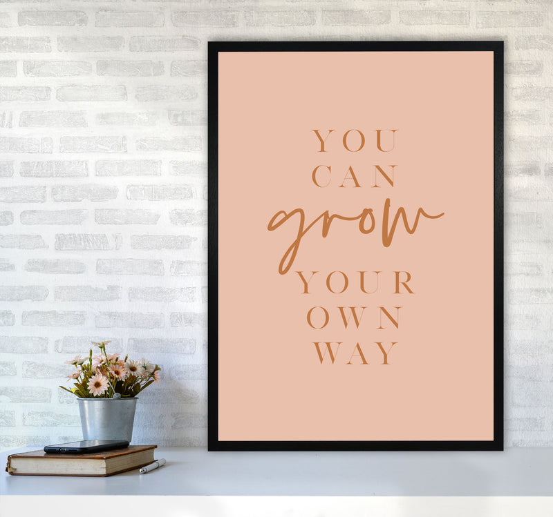 You Can Grow Your Own Way Earth Colors By Planeta444 A1 White Frame