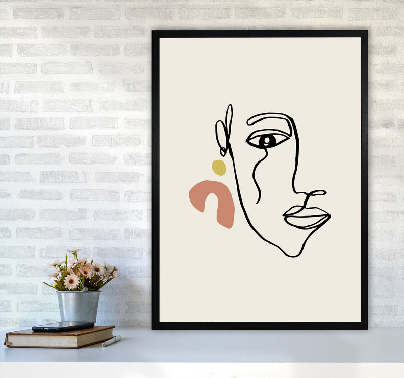Boho Face With Earrings Sketch2 By Planeta444 A1 White Frame