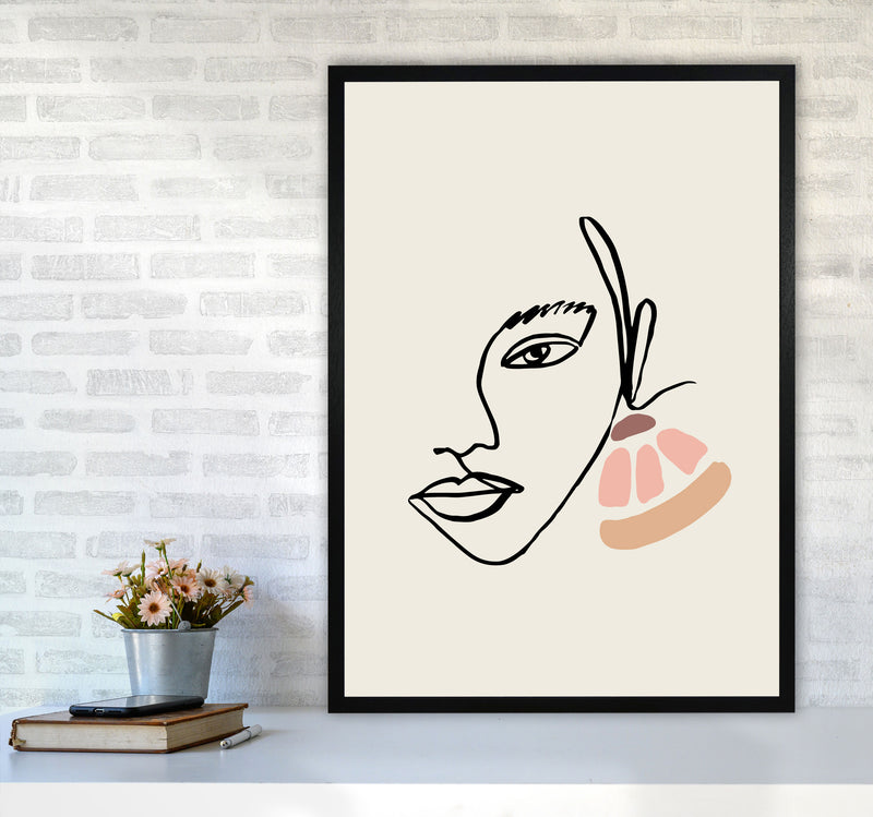 Boho Face With Earrings Sketch1 By Planeta444 A1 White Frame