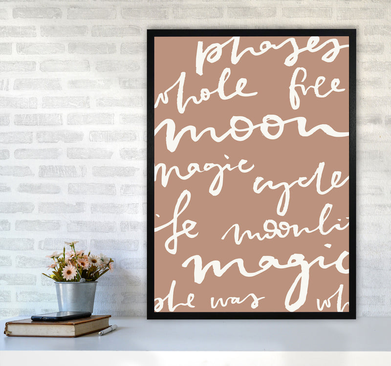 Moon Words Big Lettering By Planeta444 A1 White Frame