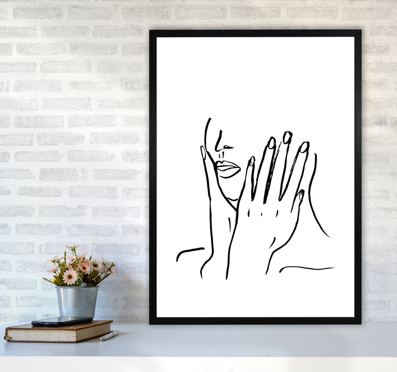 Face Hands Sketch3 By Planeta444 A1 White Frame