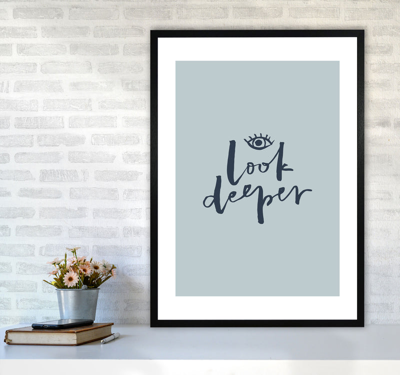 Look Deeper Naval By Planeta444 A1 White Frame