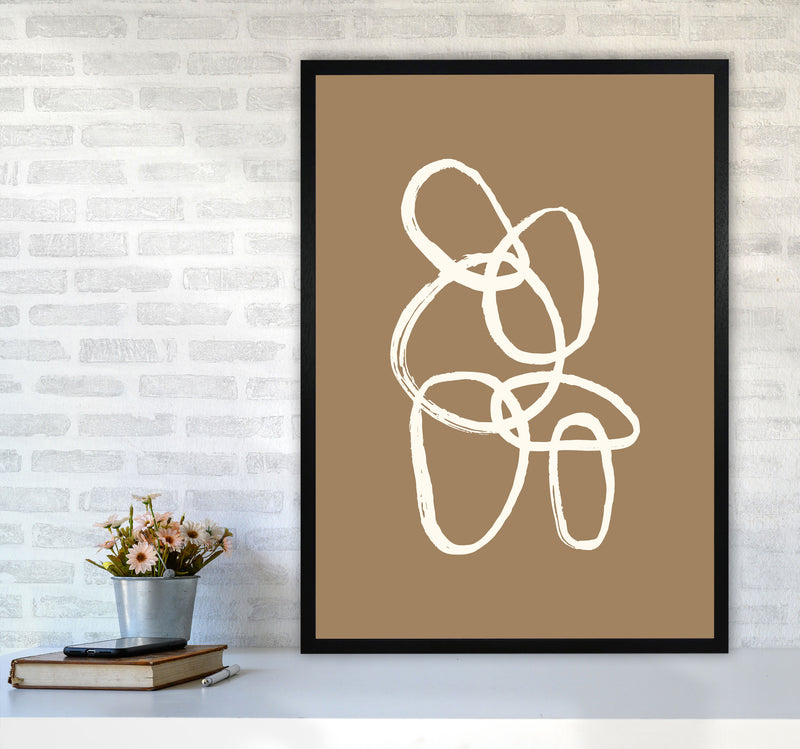 Abstract Links By Planeta444 A1 White Frame