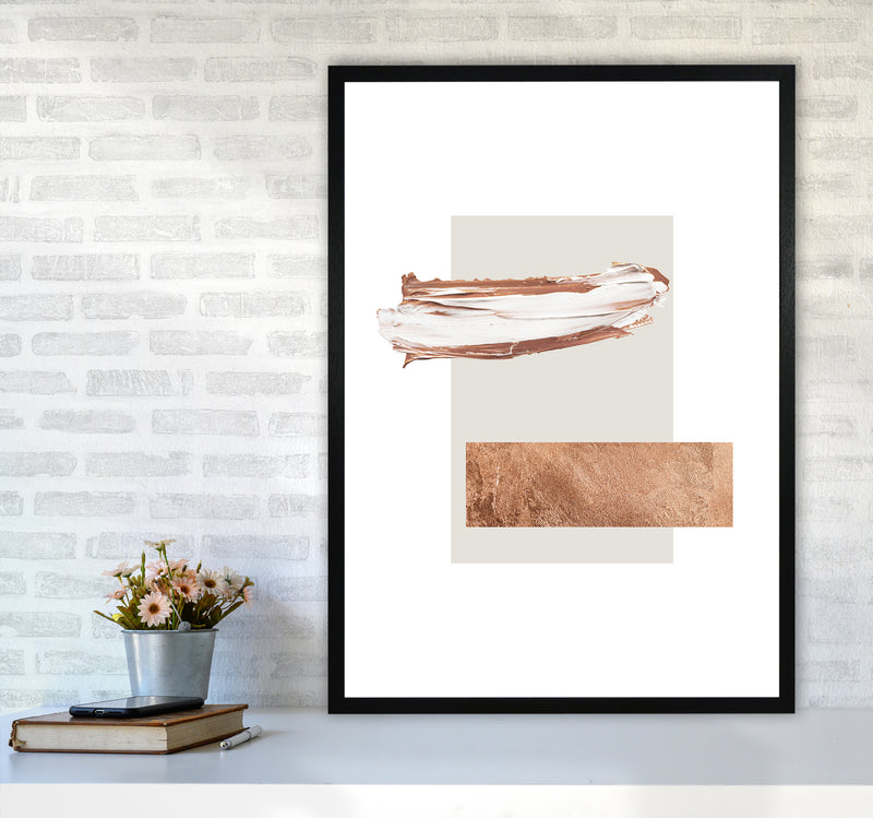 Paint Strokes Cavern Clay Copper1 By Planeta444 A1 White Frame