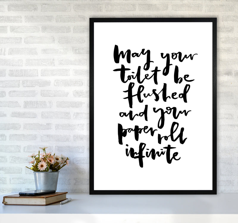 May Your Toilet Be Flushed Bathroom Art Print By Planeta444 A1 White Frame