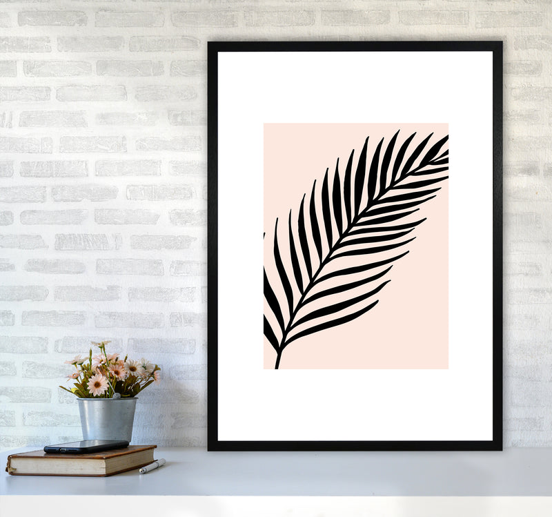 Palm Rose Rectangle 2 By Planeta444 A1 White Frame