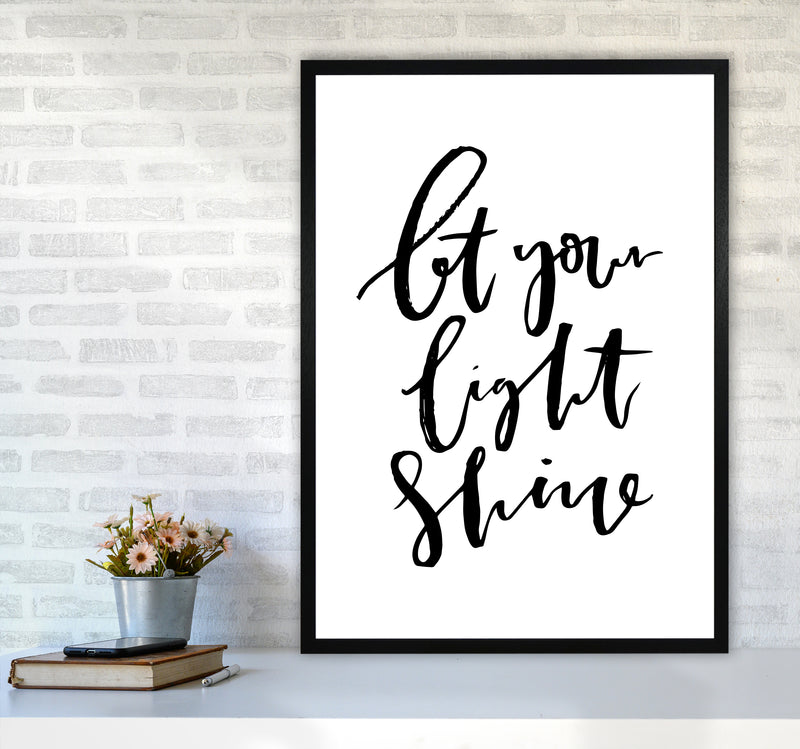 Let Your Light Shine By Planeta444 A1 White Frame