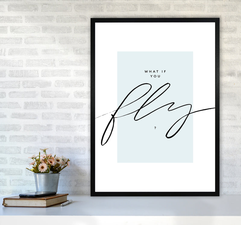 What If You Fly By Planeta444 A1 White Frame