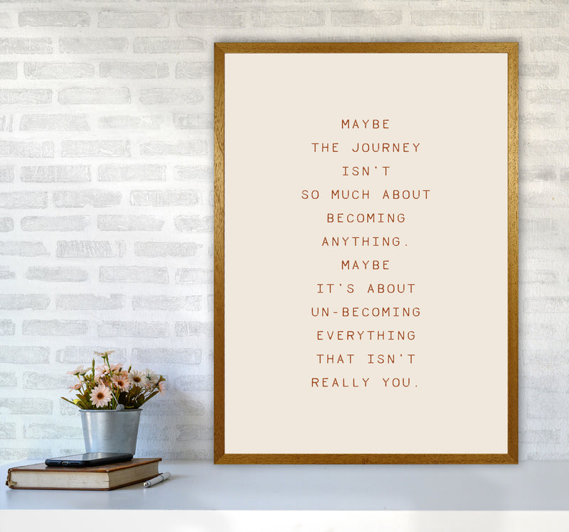 Maybe The Journey Type By Planeta444 A1 Print Only